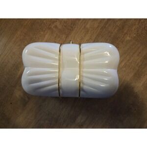 Vintage Miscarl Paris "white bow" purse